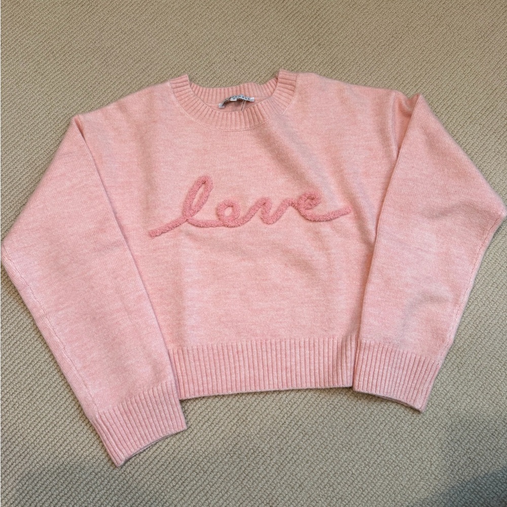 Endless Rose “love” motif sweater size M